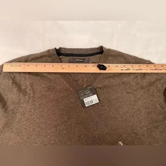 Eddie Bauer Men’s Large Cotton Merino Wool Pullover Sweater - Picture 9 of 10